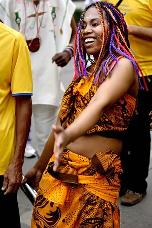 CHENGDU - MAY 23: Madagascan girl perform folk dance in the 1st International Festival of the Intangible Cultural Heritage China,2007 on May 23, 2007 in Chengdu, China.
のeditorial素材
