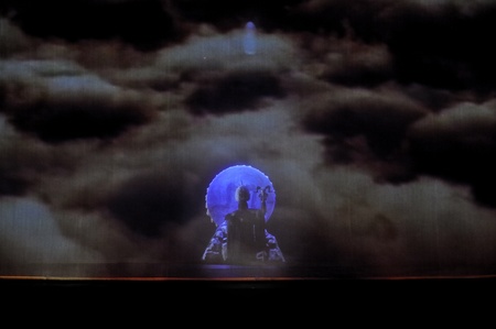 CHENGDU,CHINA - MAY 6,2009: Chinese Qiang ethnic dance performed by Qiang ethnic dance troupe at JiaoZi theater May 6, 2009 in Chengdu, China.のeditorial素材