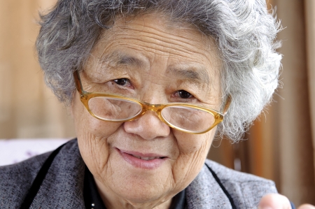 happy grandmotherの写真素材