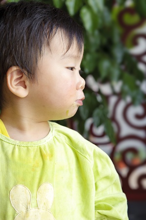 portrait of a cute babyの写真素材