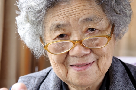 happy grandmotherの写真素材