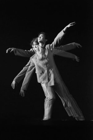 CHENGDU - DEC 20: professional modern dancer performs solo dance on stage at JINCHENG theater.Dec...