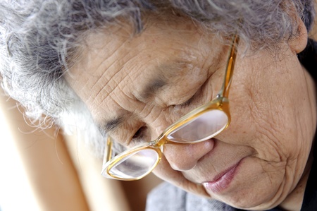 portrait of a grandmotherの写真素材