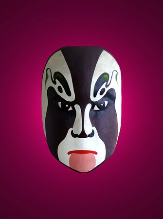 mask of opera with red isolated backgroundのeditorial素材