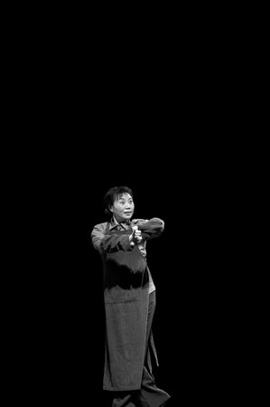 CHENGDU - SEPT 29: chinese famous opera artist Tian Mansha performs Concept opera Sigh on stage at...