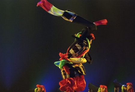 CHENGDU - DEC 11: Tibetan dance performed by Ganzi of Sichuan Song And Dance Troupe at JINCHENG...