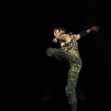 CHENGDU - DEC 12: modern solo dance performed by Liaoning Dancers Association at JINCHENG theater.DEC 12,2007 in Chengdu, China.
Choreographer: Liu Tingting, actor: Fan Leiのeditorial素材