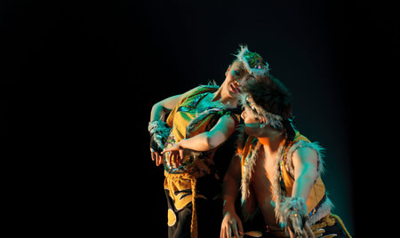CHENGDU - DEC 11: Duo dance The wind blew from the grassland performed by National Art School in...