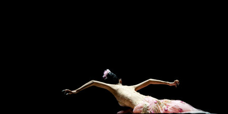 CHENGDU - SEP 23: chinese famous dancer Yang Liping performs Peacock Dance on stage at Jincheng...