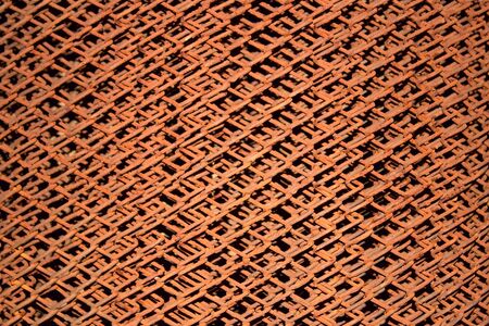 Rusty iron meshの写真素材