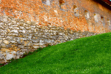 Fragment of ancient defense facilities in Lviv, Ukraineの写真素材