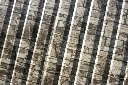 Detail of decorative metal fence covered with ornamental patternの写真素材