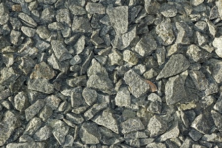 The texture of grayish color coarse gravel の写真素材