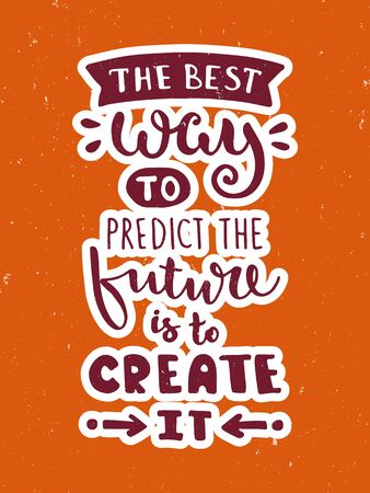 Vector calligraphy. Hand drawn lettering poster. Vintage typography card.のイラスト素材