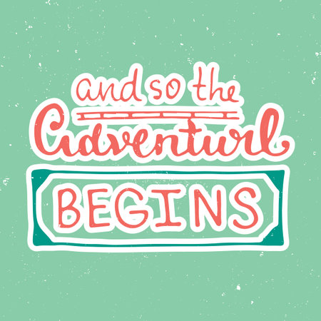 Vector calligraphy. Hand drawn lettering poster. Vintage typography card.のイラスト素材