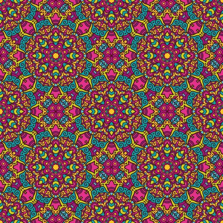 Ethnic seamless pattern. Vector tribal background. Aztec and indian style, vintage tribal print.のイラスト素材