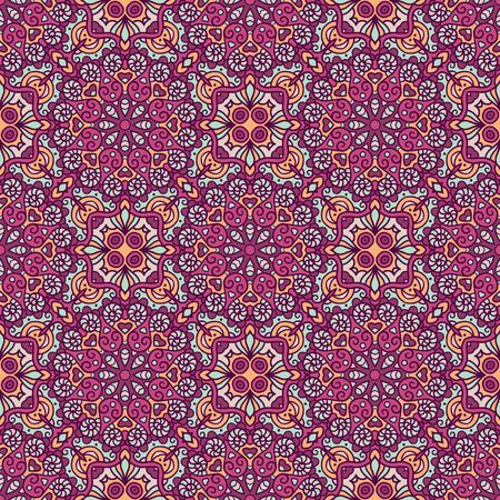 Ethnic seamless pattern. Vector tribal background. Aztec and indian style, vintage tribal print.のイラスト素材