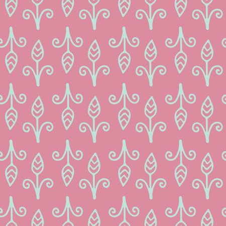 Hand drawn seamless vintage pattern. Vector background, retro style.