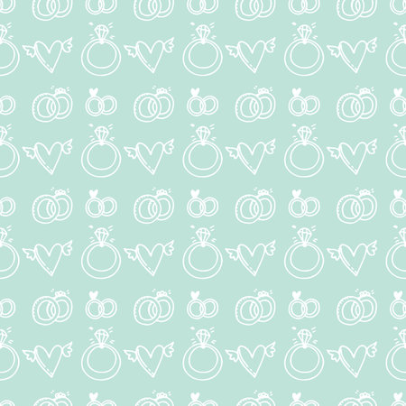 Hand drawn seamless vintage pattern. Vector background, retro style.のイラスト素材