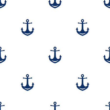 Grunge marine seamless pattern. Vector sea design.のイラスト素材