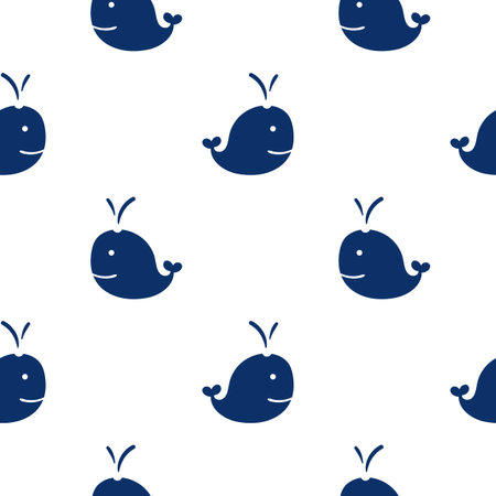 Grunge marine seamless pattern. Vector sea design.のイラスト素材