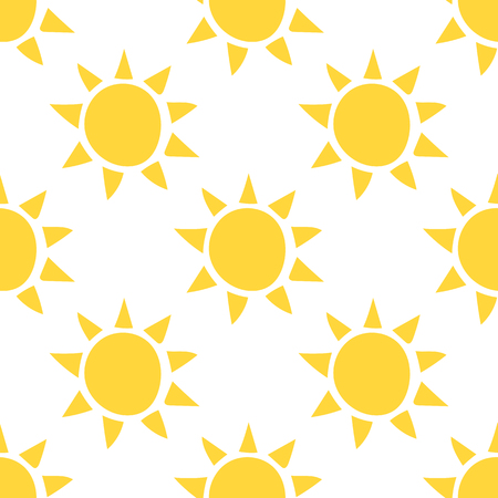 Seamless summer pattern. Vector background with different elements. Design for prints, shirts and posters.のイラスト素材