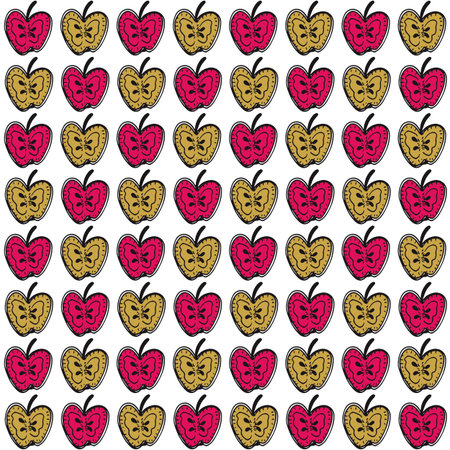 Hand drawn seamless vintage pattern. Vector image in retro style. Apparel design, poster background.