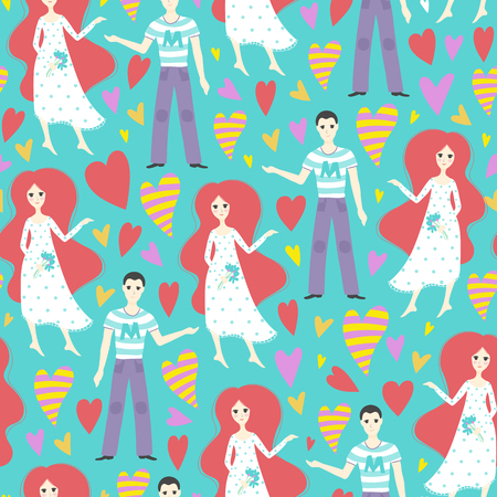 Seamless creative pattern.のイラスト素材