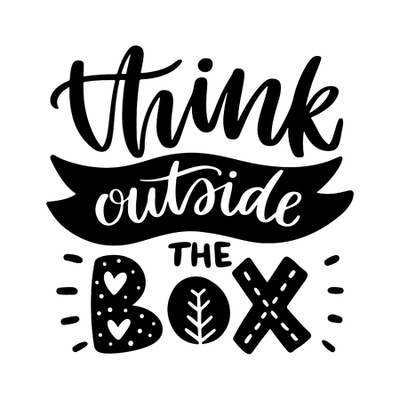 Vector poster with phrase and decor elements. Typography card, image with lettering. Black quote and different decorations. Design for t-shirt and prints.のイラスト素材