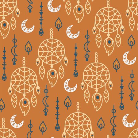 Magical seamless patternのイラスト素材