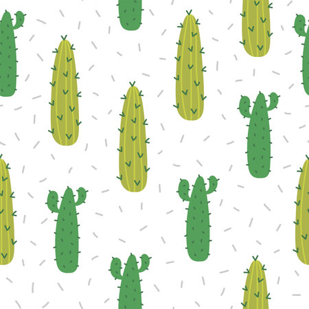 Seamless cactus pattern