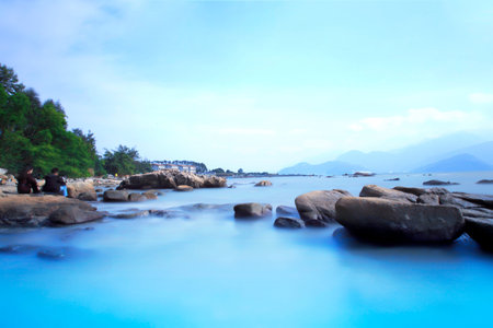 Gulf of Shenzhenの写真素材