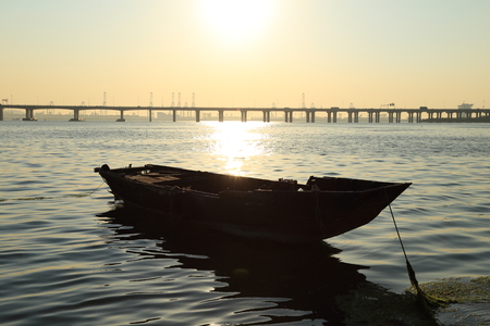 boat on the seaの写真素材