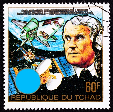 Wernher von Braun, creator of the German V2 and the American Apollo V rockets.  The Space Shuttle repairing a satellite and the United Nations logoの写真素材