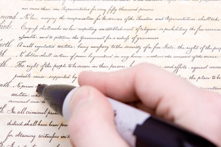 Editing the the Fourth Amendment to the US Constitution, the protection against unreasonable search...