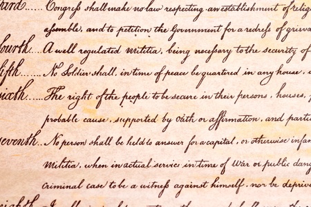 4th Amendment which protects US citizens from the US government searching them and their property without a warrant.のeditorial素材