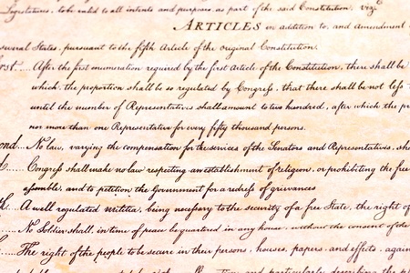 First amendment U.S. Constitutionのeditorial素材