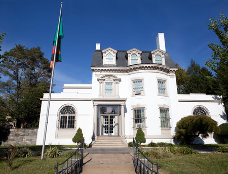 Embassy of Zambia, Washington DC, Second Empire Style Building.