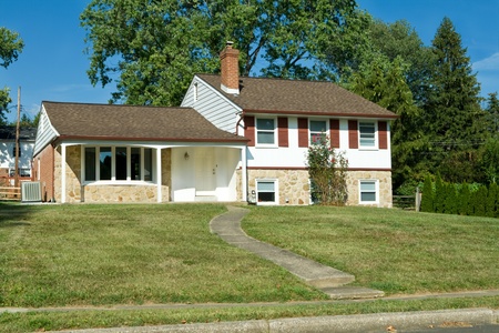1960's era split level house in suburban Philadelphia, PA 1960's era split level house in suburban Philadelphia, PA
