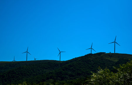 New energy wind power generationの写真素材