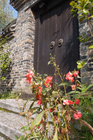This is an old doorの写真素材
