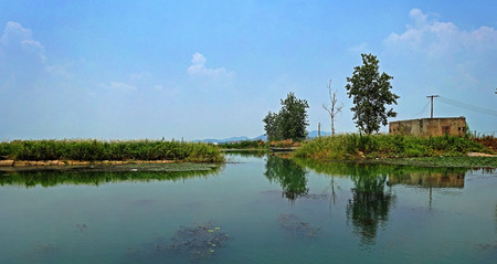 Lake sceneryの写真素材