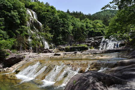 waterfall landscapeの写真素材