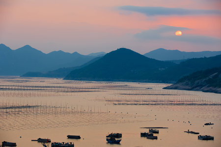 Xiapu County fishing portの写真素材