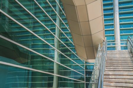 The appearance details of modern urban buildings in Suzhou, Chinaの写真素材