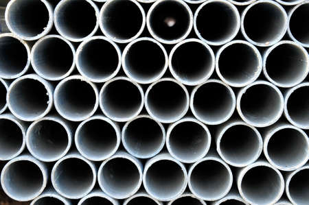 Steel pipe, heavy industry, close-up images の写真素材