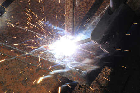 Welding sparks