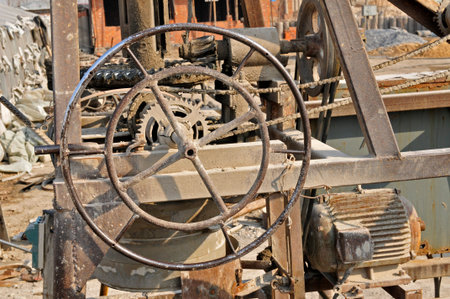 Cement mobile factories and facilities at the construction site