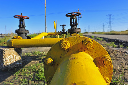 Valves and pipingの写真素材