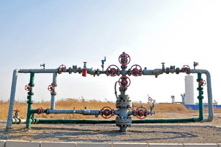 Valve and pipelineのeditorial素材